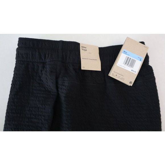 Nike DV9885 010 Men's Sz Medium Black Dri-Fit Yoga Training Pants $95 - Picture 4 of 13